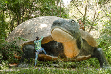 Дети в Канчанабури Сафари парк Open Zoo