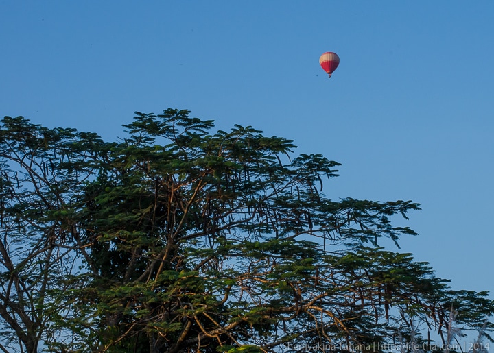 Полёт на воздушном шаре, Вангвьенг, Лаос