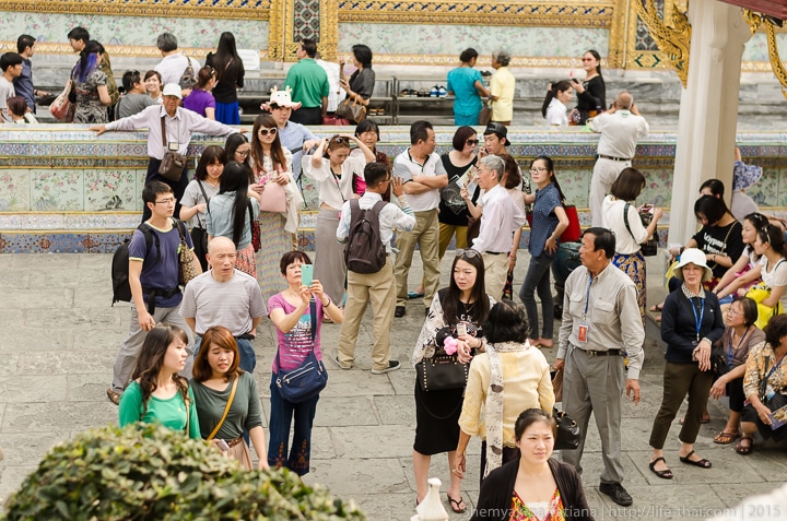 Китайские туристы, Бангкок, Королевский дворец