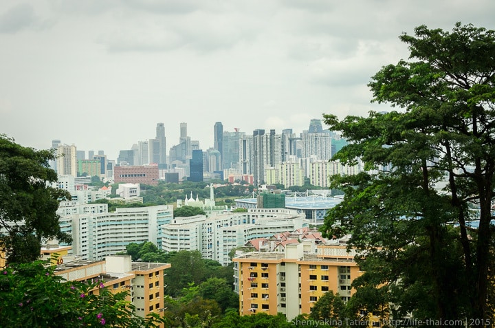 Вид на Сингапур с Mount Faber Hill