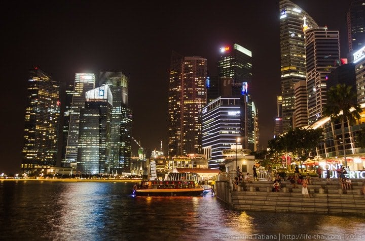 Набережная Marina Bay в Сингапуре