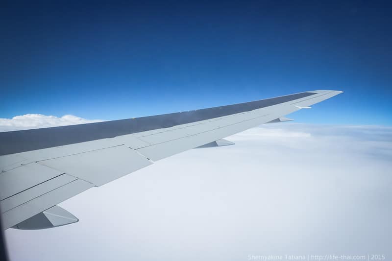 Вид из окна самолёта