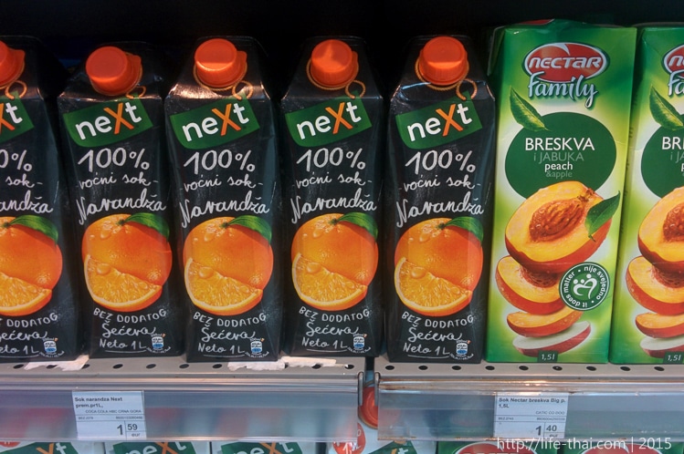 Цены на продукты в Черногории Цены на продукты в Черногории