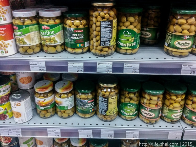 Цены на продукты в Черногории Цены на продукты в Черногории