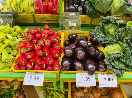 Цены на продукты в магазинах Черногории на фото