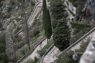 Каменная лестница в крепости Котора, Черногория