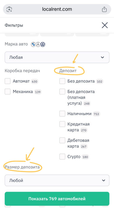 Как арендовать машину без кредитной карты и депозита в Черногории