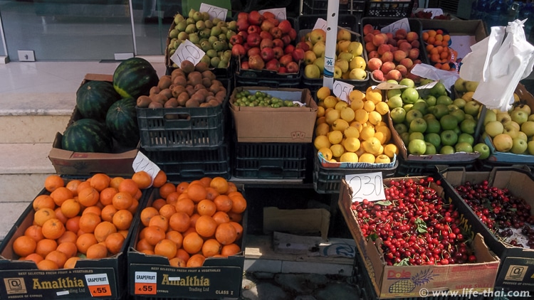 Цены на фрукты в Албании