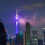 Ночная гроза в Куала Лумпуре, Малайзия