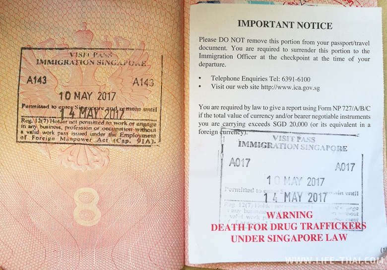 Как получить транзитную визу в Сингапур
