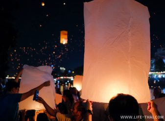 Лой Кратонг - фестиваль воздушных фонариков в Таиланде