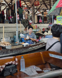 плавучий рынок Дамноен Садуак в Бангкоке