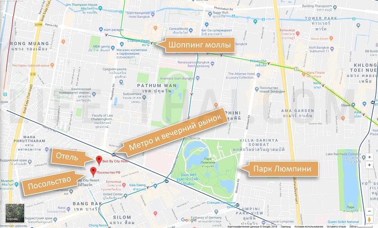 Отзыв о недорогом удобно расположенном отеле в Бангкоке