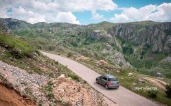 Маршрут поездки к перевалу Sedlo по Черногории
