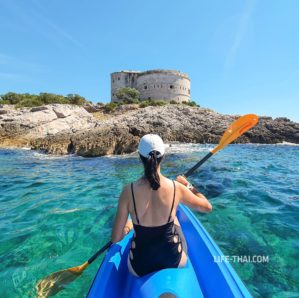 Австрийский военный форт Арза в Черногории вид с моря