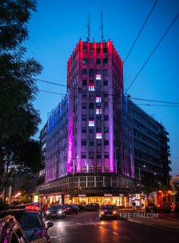 Белград ночью - цвет улиц