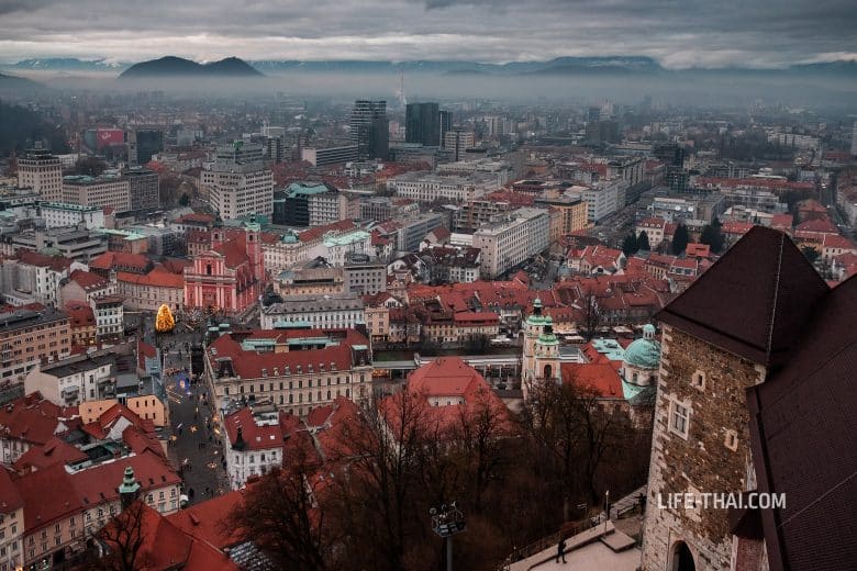 Достопримечательности Любляны зимой