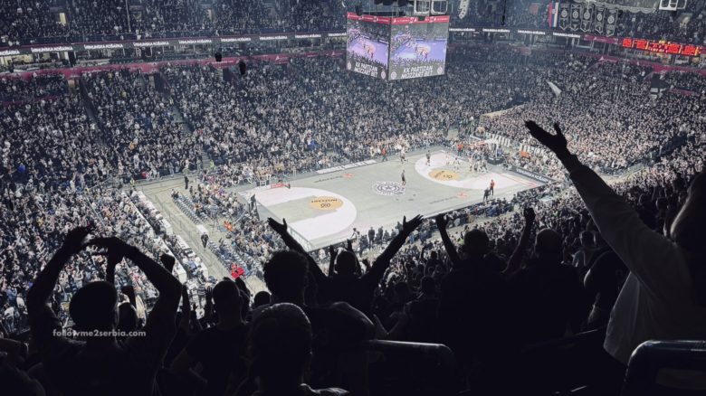 Матч БК Partizan в Белградской арене, Евролига, Сербия