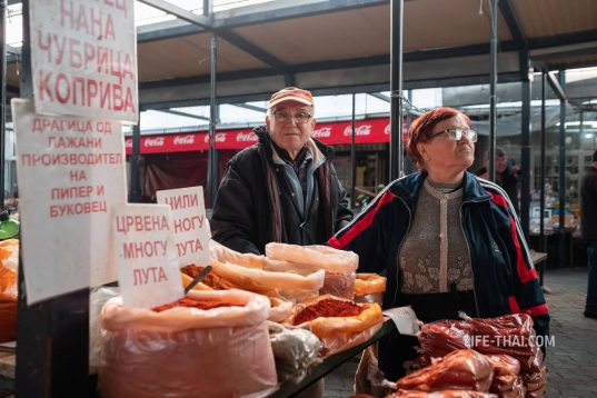 Рынок в городе Прилеп, Македония