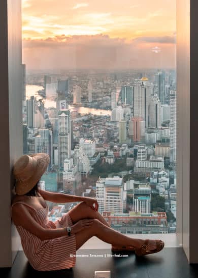 Смотровая в башня Маханакхон в Бангкоке, Таиланд