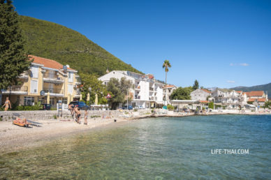 Пляжи и море на курорте Баошичи Черногория